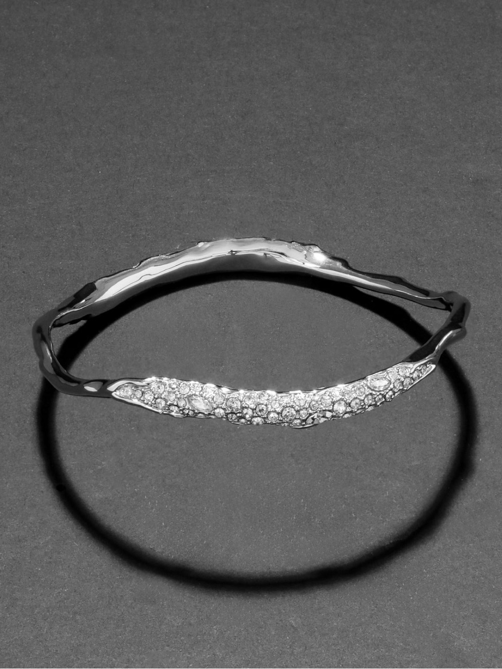 Alexis Bittar Solonales Silver Bangle Bracelet
